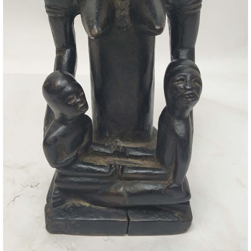 13 - YOMBE MATERNITY FIGURE, Congolese, 60cm H.