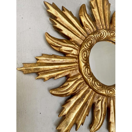 458 - CONVEX WALL MIRRORS, set of nine, 30cm diam. at largest, Regency style, various sizes and shapes. (9... 