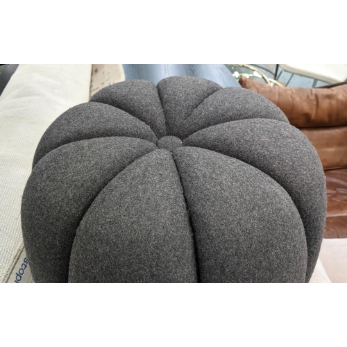 461 - SOHO HOUSE FOOTSTOOL, 47cm H x 45cm, in grey felt.