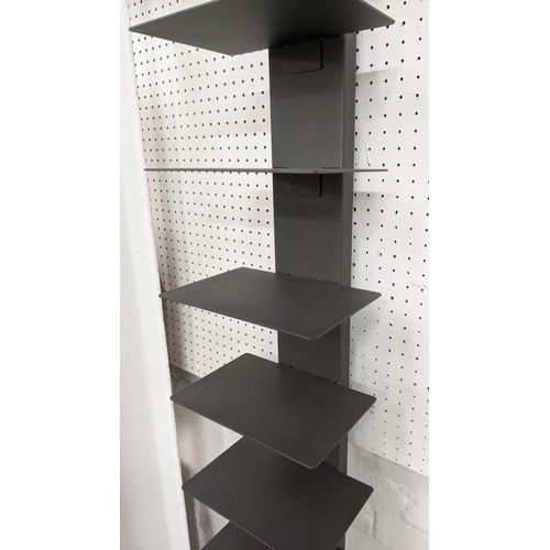 465 - STACKING BOOKCASE, 200cm H.