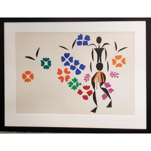 80 - HENRI MATISSE, 'La Negresse', lithograph from cut out collage, 34cm x 47cm, framed.