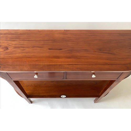 454 - STARBAY PANAMA CONSOLE TABLE, 140cm W x 40cm D x 86cm H, with two frieze drawers and under tier.