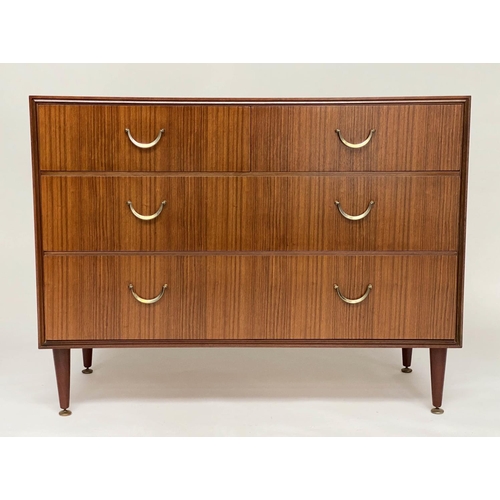 455 - MEREDEW CHEST, 1970s teak with two short and two long drawers, 102cm W x 46cm D x 78cm H.