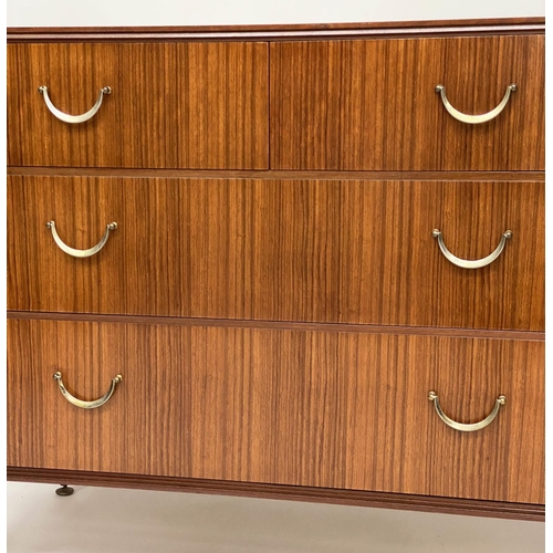 455 - MEREDEW CHEST, 1970s teak with two short and two long drawers, 102cm W x 46cm D x 78cm H.