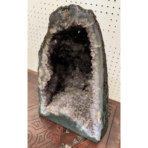 17 - AMETHYST GEODE, 32cm H.