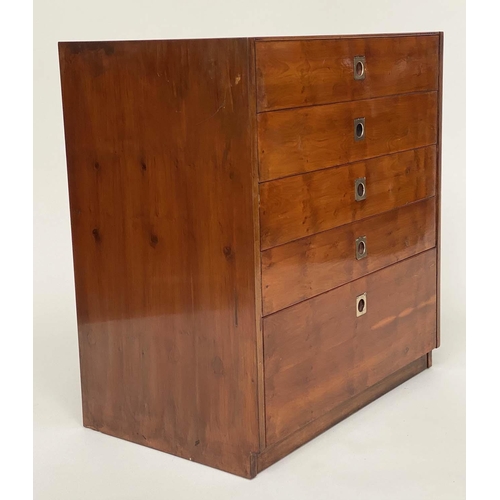 179 - CHEST, 1960s yewwood in the style of Robert Heritage for Archie Shine with five drawers, 70cm W x 77... 