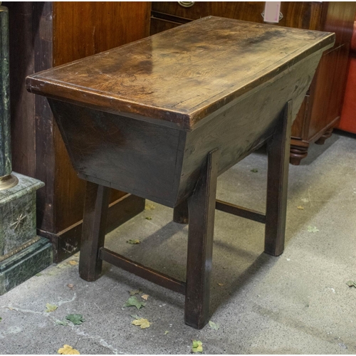 275 - DOUGH BIN, 81cm H x 104cm x 52cm, George III elm with removable top.