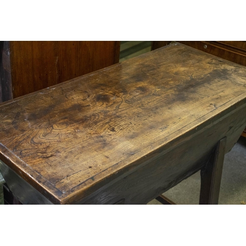 275 - DOUGH BIN, 81cm H x 104cm x 52cm, George III elm with removable top.