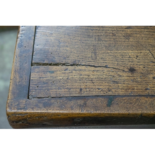 275 - DOUGH BIN, 81cm H x 104cm x 52cm, George III elm with removable top.