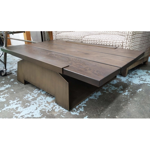 319 - FBC LONDON BAMBURGH COFFEE TABLE, 91cm x 40cm H x 140cm L.