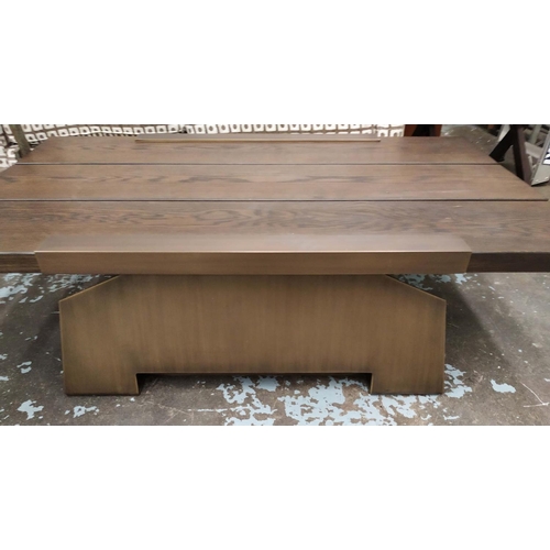 319 - FBC LONDON BAMBURGH COFFEE TABLE, 91cm x 40cm H x 140cm L.