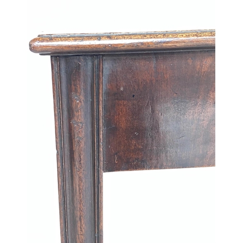 158 - HALL TABLE, George III mahogany, rectangular with short frieze drawer, 91cm x 43cm x 71cm H.