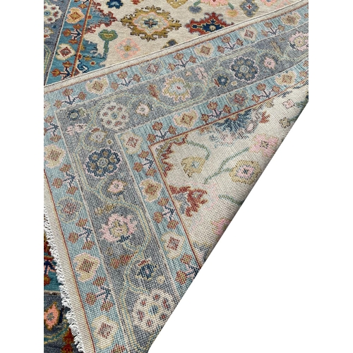 97 - CONTEMPORARY OUSHAK CARPET, 274cm x 179cm.