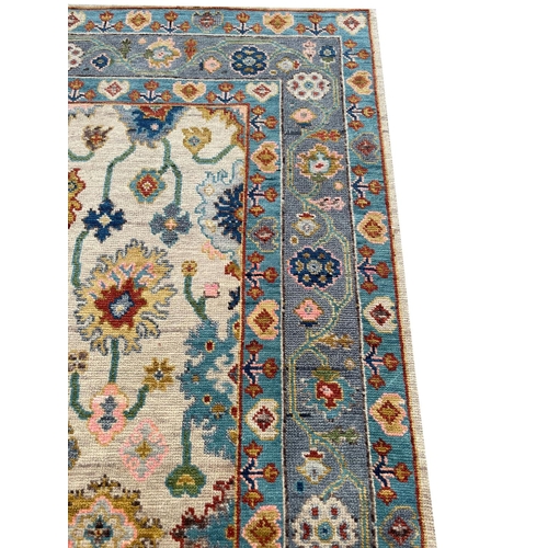 97 - CONTEMPORARY OUSHAK CARPET, 274cm x 179cm.