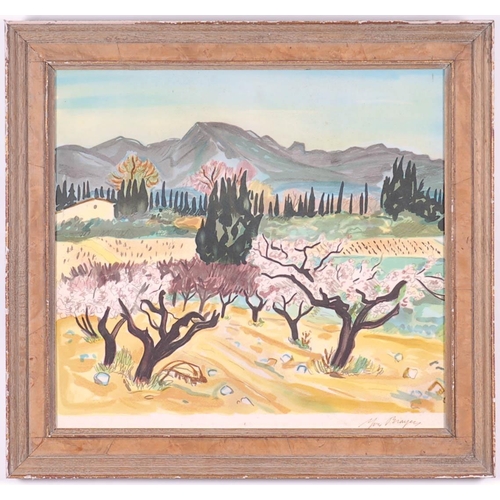 66 - YVES BRAYER, Provence, handsigned lithograph, 49cm x 54cm. (Subject to ARR - see Buyer's Conditions)