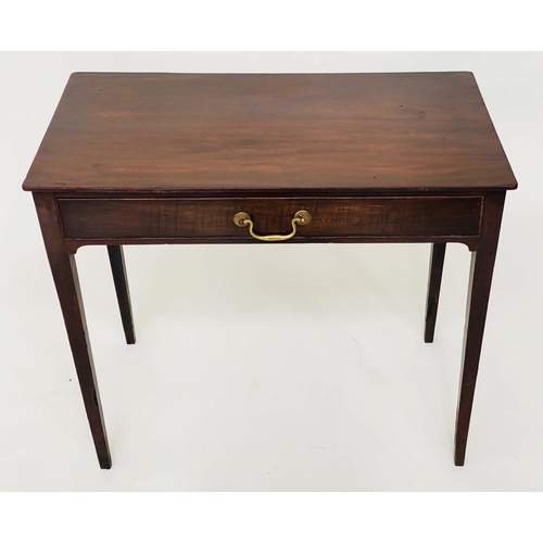 118 - WRITING TABLE, George III mahogany with full width frieze drawer, 83cm W x 45cm D x 69cm H.