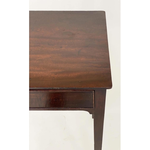 118 - WRITING TABLE, George III mahogany with full width frieze drawer, 83cm W x 45cm D x 69cm H.