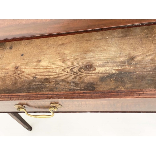 118 - WRITING TABLE, George III mahogany with full width frieze drawer, 83cm W x 45cm D x 69cm H.