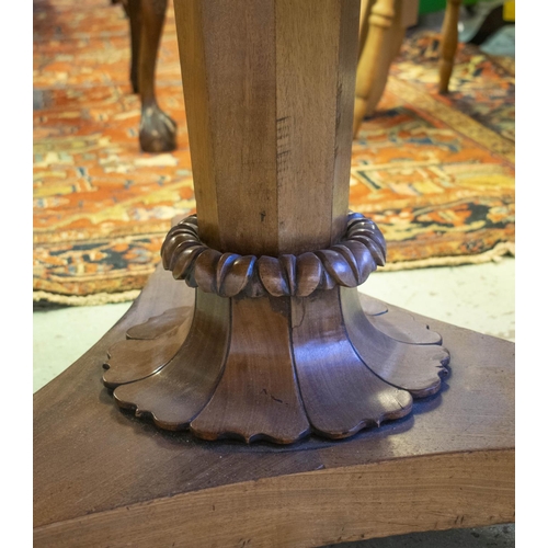 192 - BREAKFAST TABLE, 71cm H x 121cm, Victorian mahogany with circular tilt top.