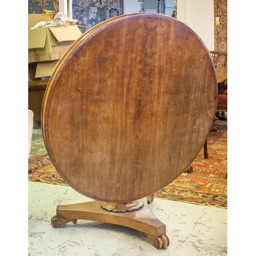 192 - BREAKFAST TABLE, 71cm H x 121cm, Victorian mahogany with circular tilt top.