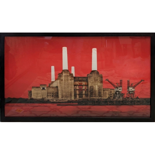 37 - AFTER NEIL WILLIAMS (b.1972), 'Battersea Power Station', photograph, framed and glazed, 151cm x 87cm... 