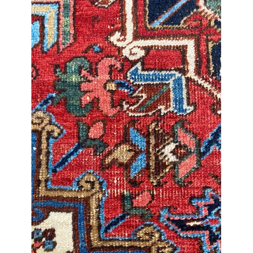 81 - ANTIQUE HERIZ CARPET, 265cm x 173cm.