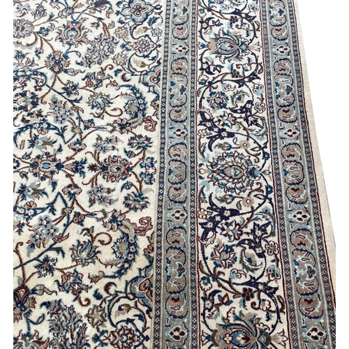 83 - FINE PART SILK ISPHAHAN DESIGN CARPET, 401cm x 300cm.