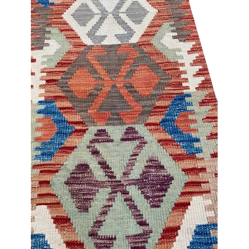 90 - ANATOLIAN KILIM LONG RUNNER, 670cm x 62cm.