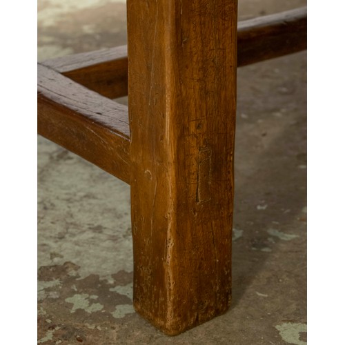 176 - OVAL REFECTORY TABLE, 129cm D x 200cm W x 78cm H, ash and elm.