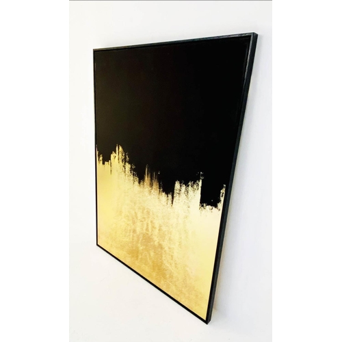 373 - CONTEMPORARY SCHOOL WALL ART, 140cm H x 100cm W, untitled abstract, framed.