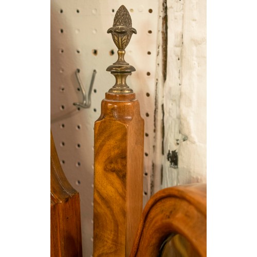 184 - DRESSING CHEST, 132cm W x 179cm H x 60cm D circa 1930 burr walnut with a triple bevelled mirrored ba... 