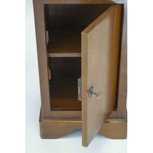 191 - BEDSIDE CABINETS, 72cm H x 41cm W x 35cm D, two Louis Philippe style cherrywood, each with drawer an... 