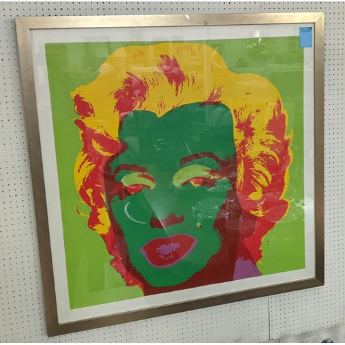 498 - SUNDAY B MORNING, 'Marilyn', screen print, 90cm x 90cm, framed.