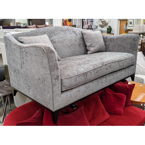 475 - BESPOKE SOFA LONDON SOFA, dark grey upholstered, 170cm x 95cm x 86cm.