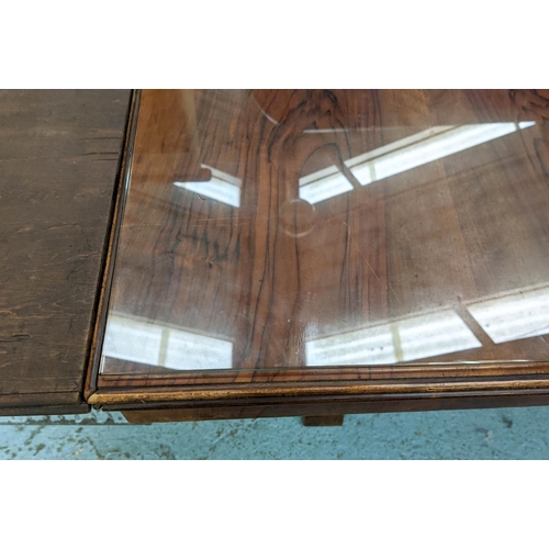 329 - DINING TABLE, 92cm x 152cm L x 80cm H, Italian walnut, mid 20th century with two end leaves each 45c... 