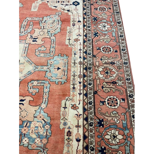 96 - FINE PERSIAN HERIZ SERAPI DESIGN CARPET, 365cm x 273cm.