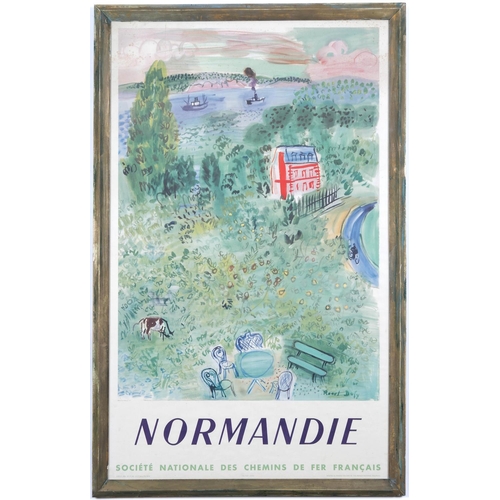 52 - RAOUL DUFY, Normandie, offset lithographic poster for SNCF, printed by the French National Railways ... 