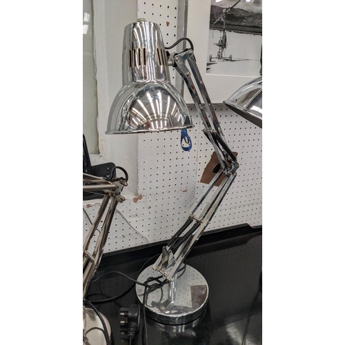 439 - ANGLEPOISE STYLE LAMPS, a collection of six,  including five matching and one other, 70cm H, spring ... 