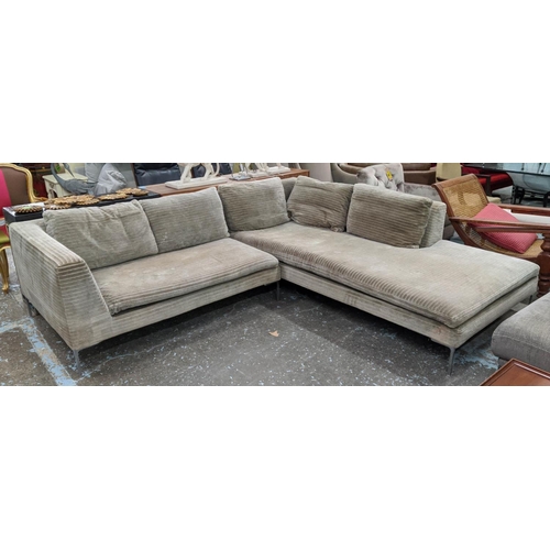 412 - B & B ITALIA CHARLES CORNER SOFA by Antonio Citterio, 270cm x 250cm x 70cm.