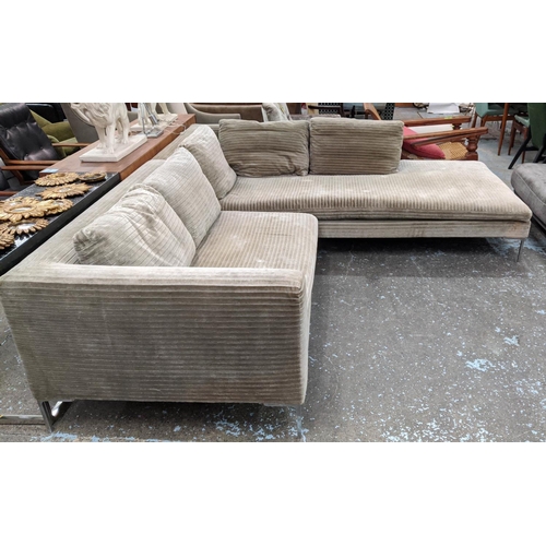 412 - B & B ITALIA CHARLES CORNER SOFA by Antonio Citterio, 270cm x 250cm x 70cm.