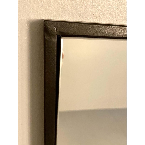 356 - ARCHITECTURAL WALL MIRROR, 120cm H x 70cm W.