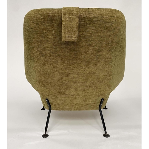 354 - VINTAGE ERNEST RACE HERON CHAIR, 78cm W, 1950's.