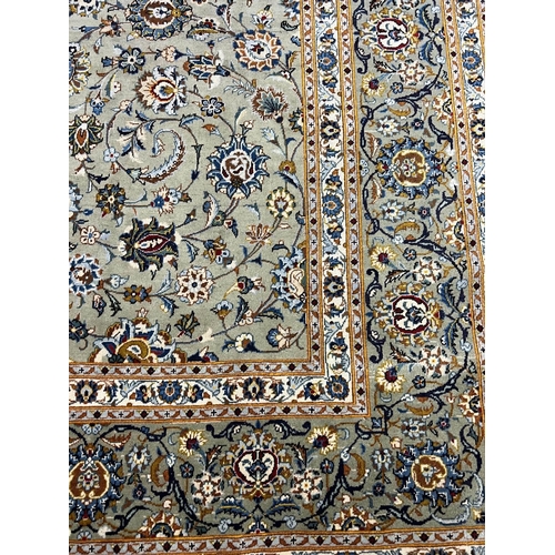 73 - FINE KURK KASHAN CARPET, 366cm x 250cm.