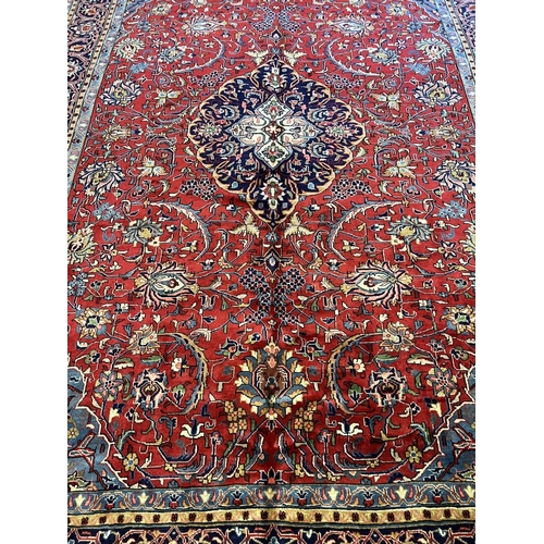 76 - VINTAGE MAHAL CARPET, 357cm x 245cm.