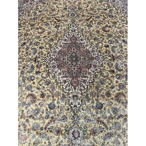 86 - QUM DESIGN CARPET, 295cm x 190cm.