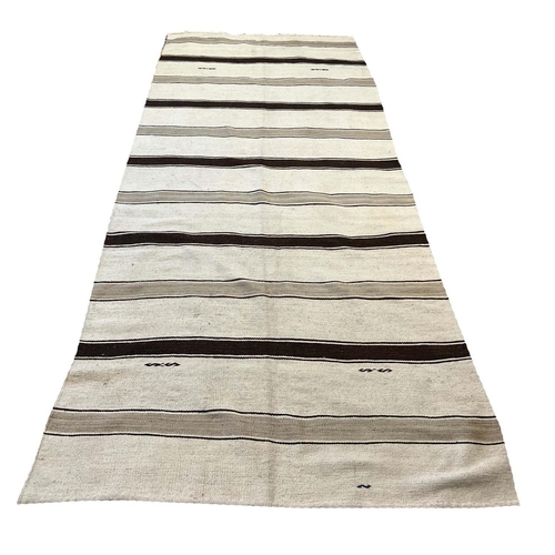 90 - TURKISH KILIM, 332cm x 135cm, purchased from William Yeoward by repute.