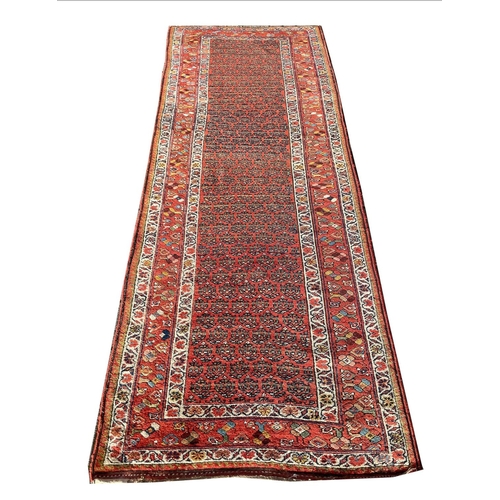 131 - ANTIQUE KURDISH RUNNER, 290cm x 111cm.