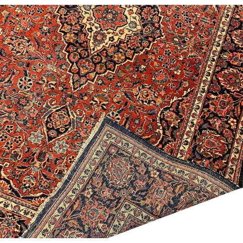 134 - ANTIQUE PERSIAN KASHAN RUG, 200cm x 130cm.