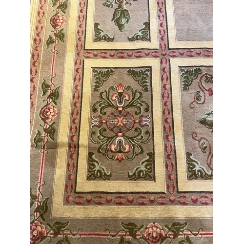 139 - AUBUSSON DESIGN CARPET, 566cm x 411cm.