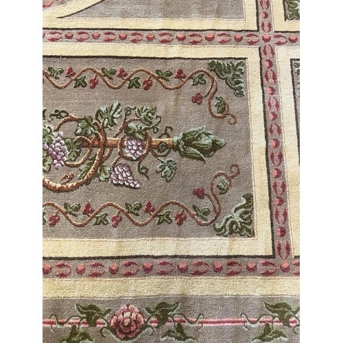 139 - AUBUSSON DESIGN CARPET, 566cm x 411cm.